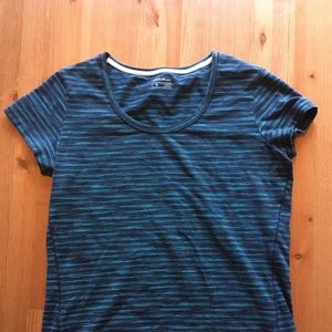 Eddie Bauer hiking tee size large blue